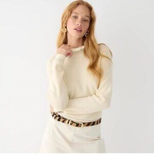 J.Crew Ruffleneck Merino Wool Sweater